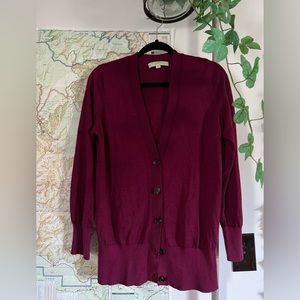 Loft large burgundy sweater